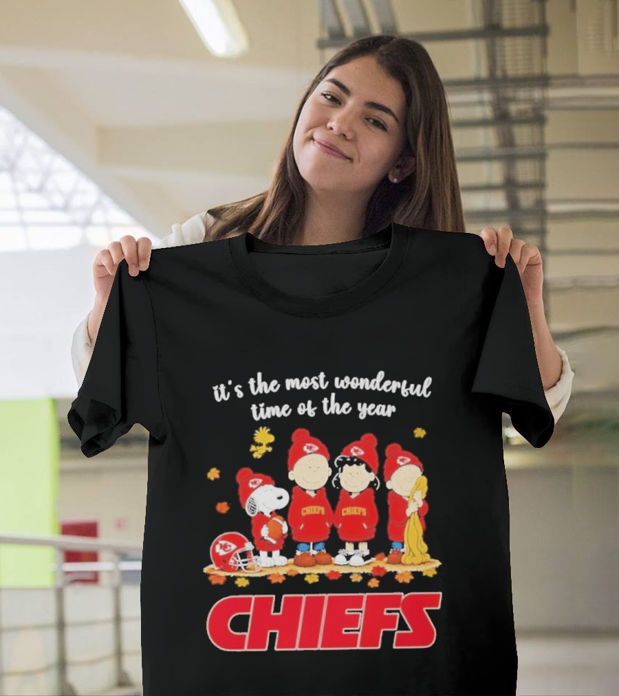 It's The Most Wonderful Time Peanuts Chiefs Halloween 2026 T-Shirt