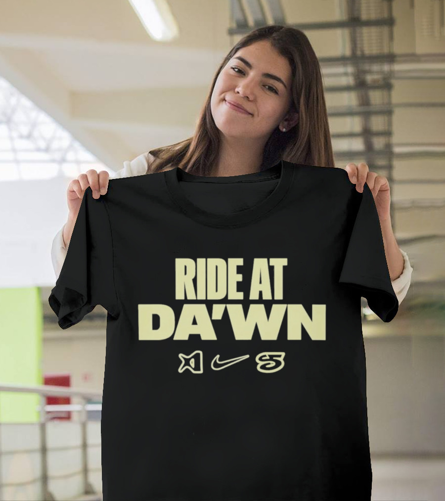 Ride At DA'WN Travis Scott Nike Cactus Jack Collaboration T-Shirt