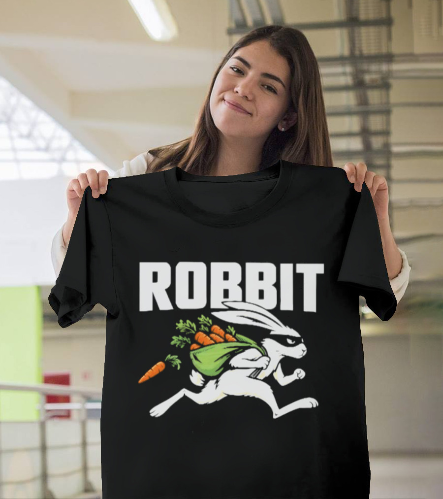 Robbit Rabbit Thief Robber Bunny With Carrots T-Shirt