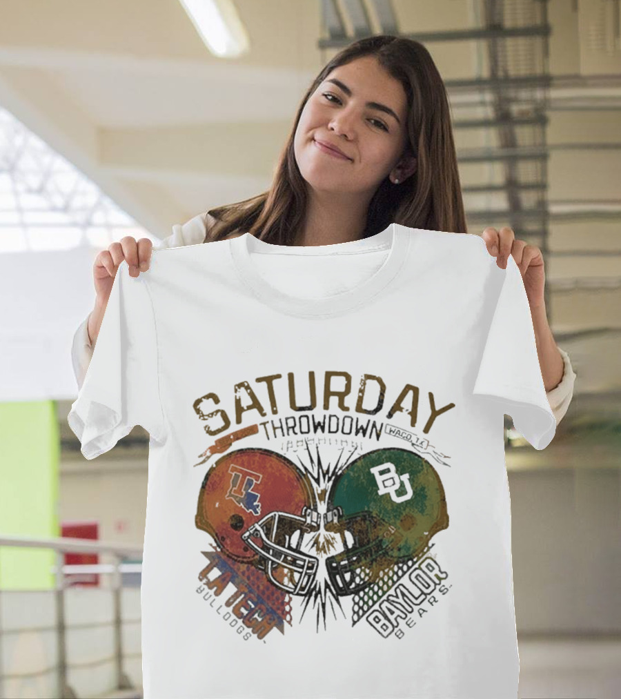 Baylor Bears Vs Louisiana Tech Bulldogs Saturday Throwdown Waco TX Sept 19 2026 T-Shirt