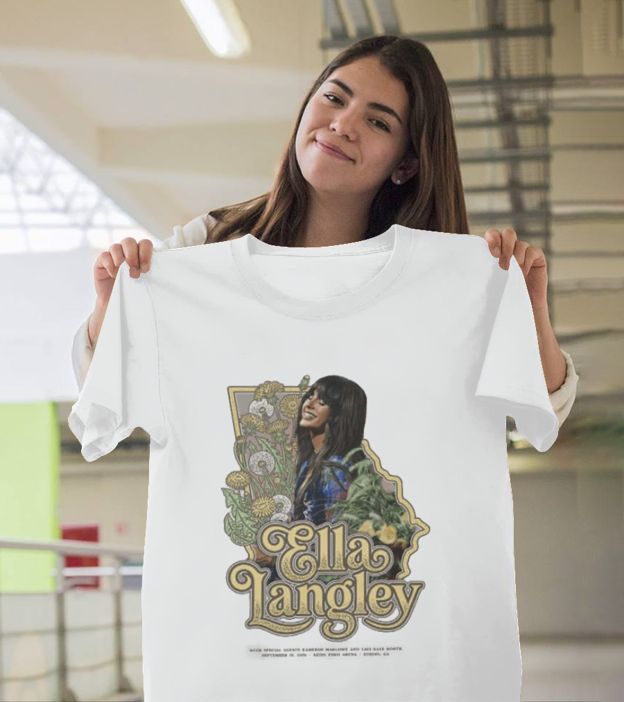 Ella Langley Akions Ford Arena 2026 Tour Athens GA September 18th Floral T-Shirt