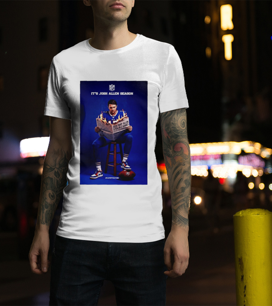 Josh Allen Season Buffalo Bills MVP 9 TDs NFL Football T-Shirt