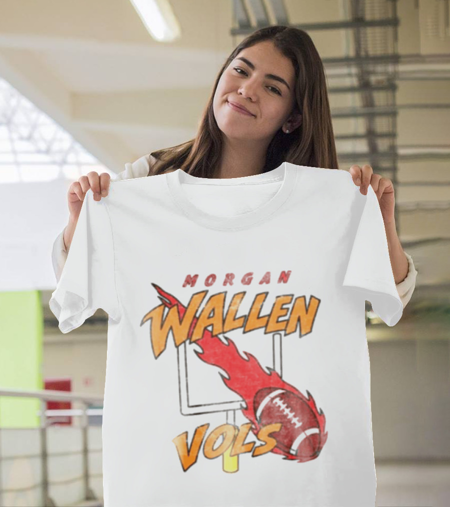 Morgan Wallen Vols Football Flame T-Shirt