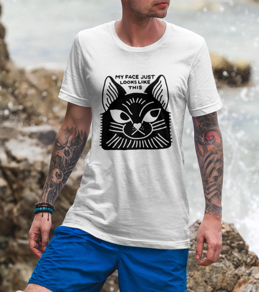 My Face Just Looks Like This Cat Ear Expressions T-Shirt