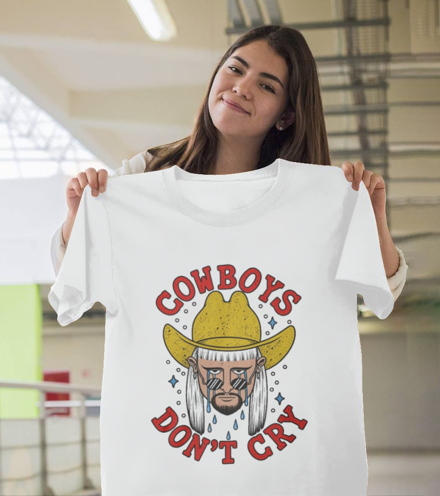 Oliver Tree Cowboys Don't Cry Yellow Hat And Sunglasses T-Shirt