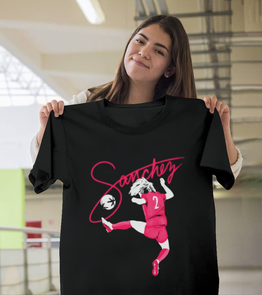 Sanchez Number 2 Soccer Player Kick T-Shirt