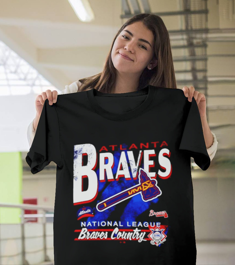 Atlanta Braves National League Braves Country Vintage Tomahawk Iconic Team Spirit T-Shirt