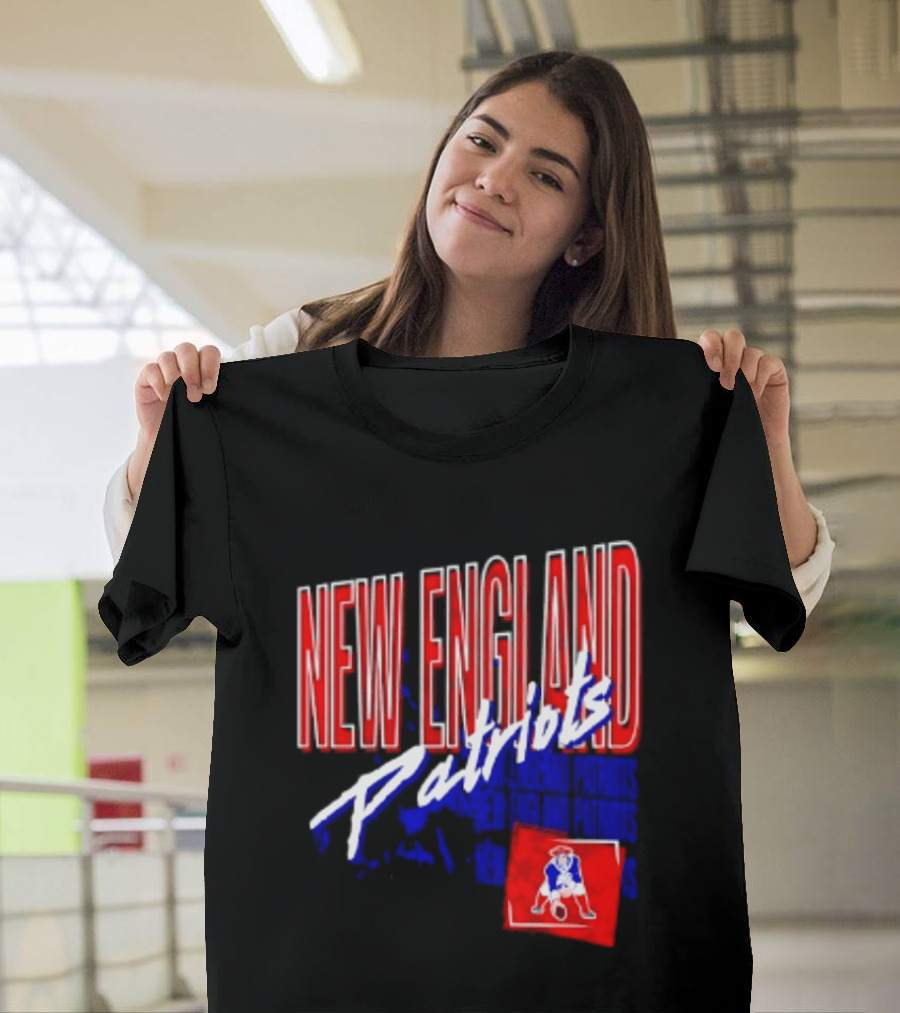 New England Patriots Red White Team Sports T-Shirt