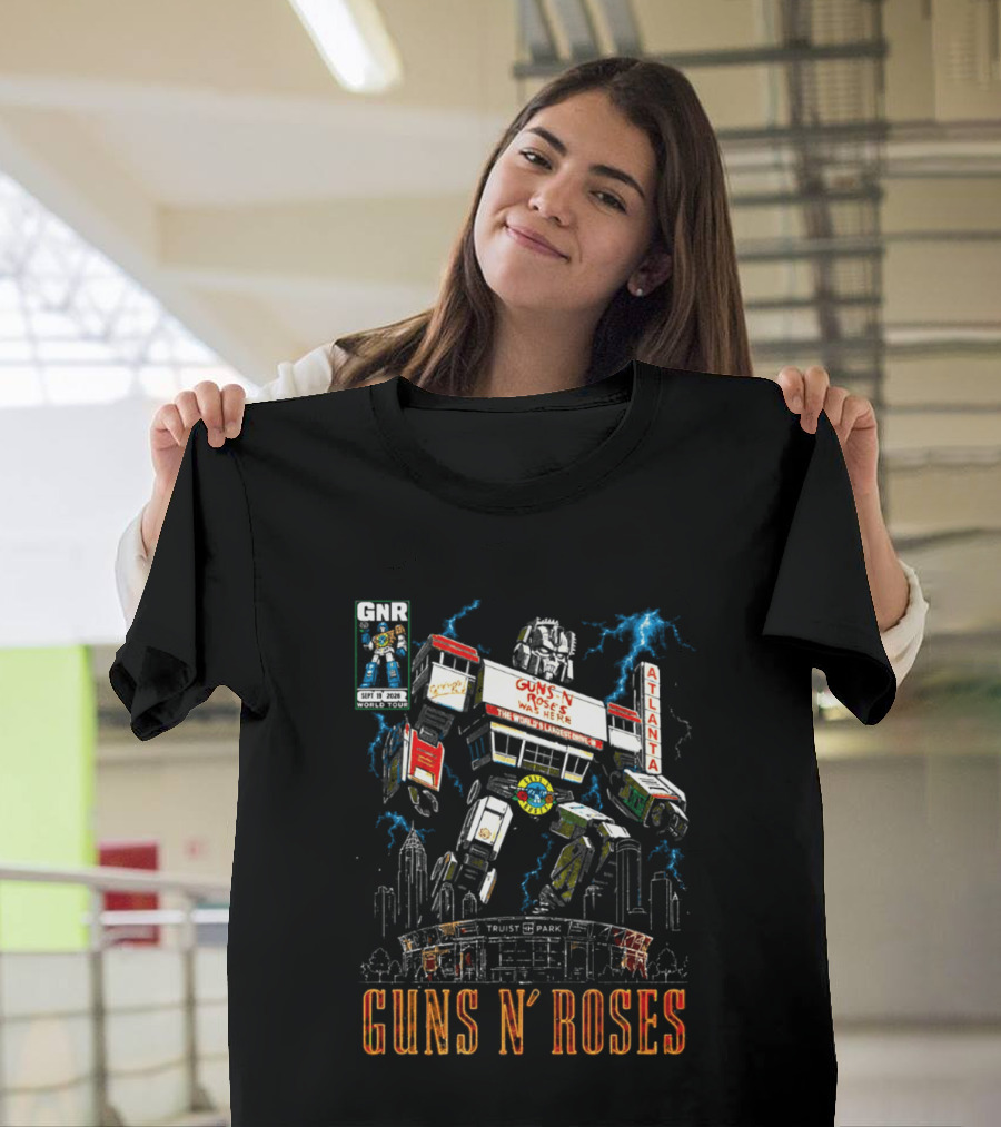 Guns N Roses Truist Park Atlanta GA 2026 Megazord Event September 19 T-Shirt