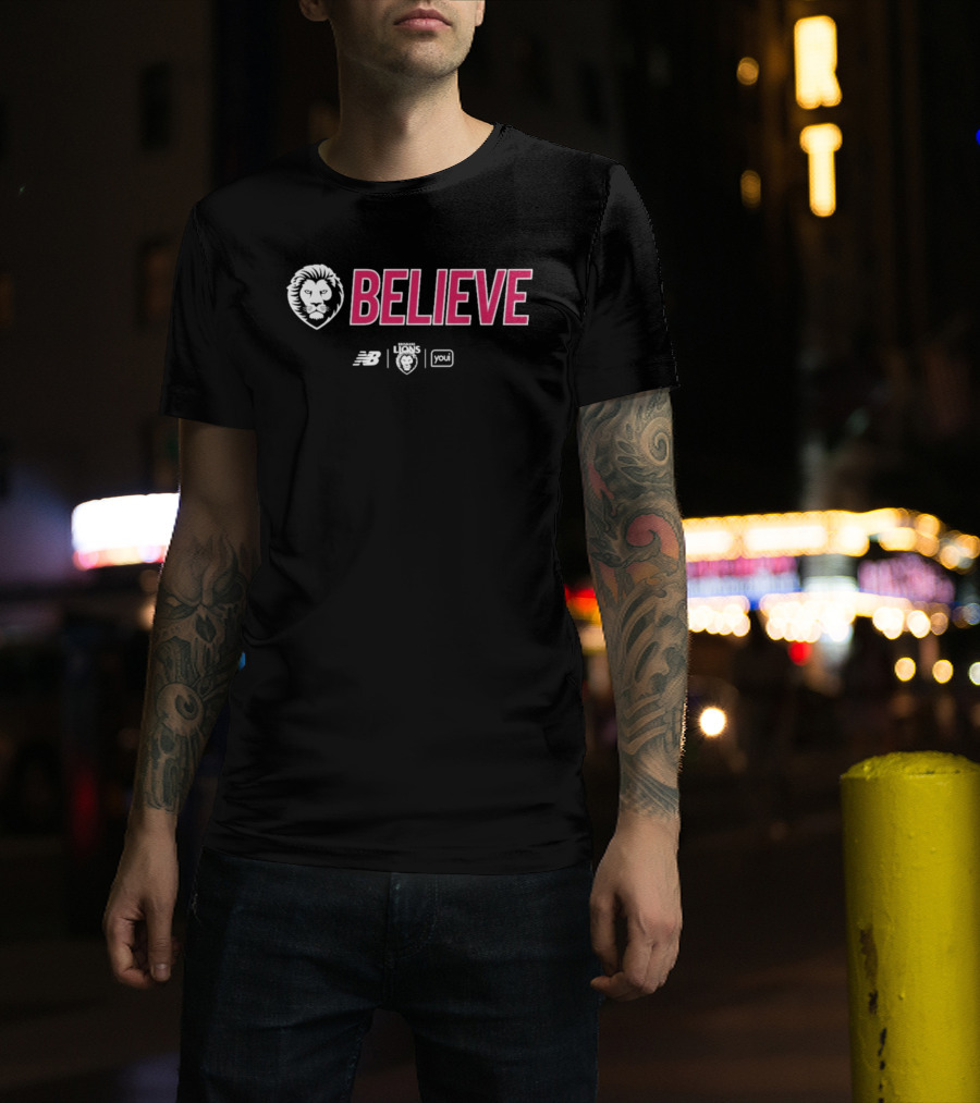 New Balance Lions BELIEVE 2026 Grand Finalist AFL You T-Shirt