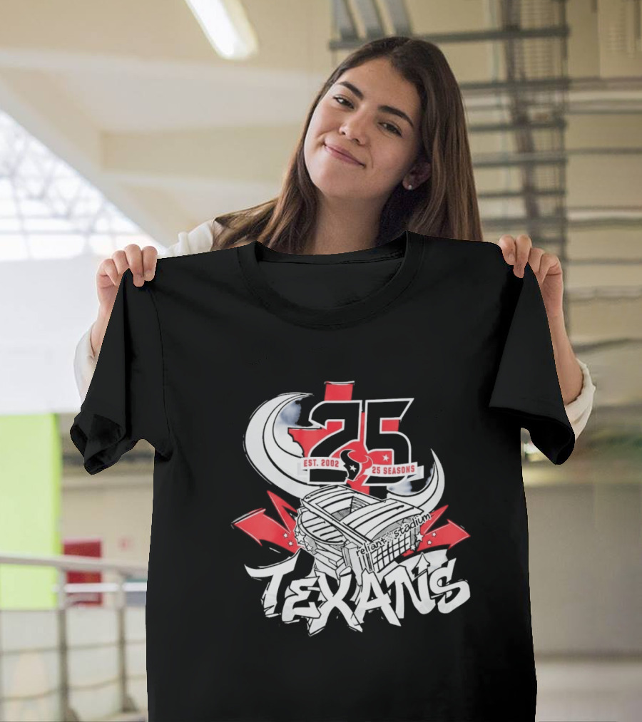 Texans 25 Seasons 2026 Est. 2002 Celebration T-Shirt