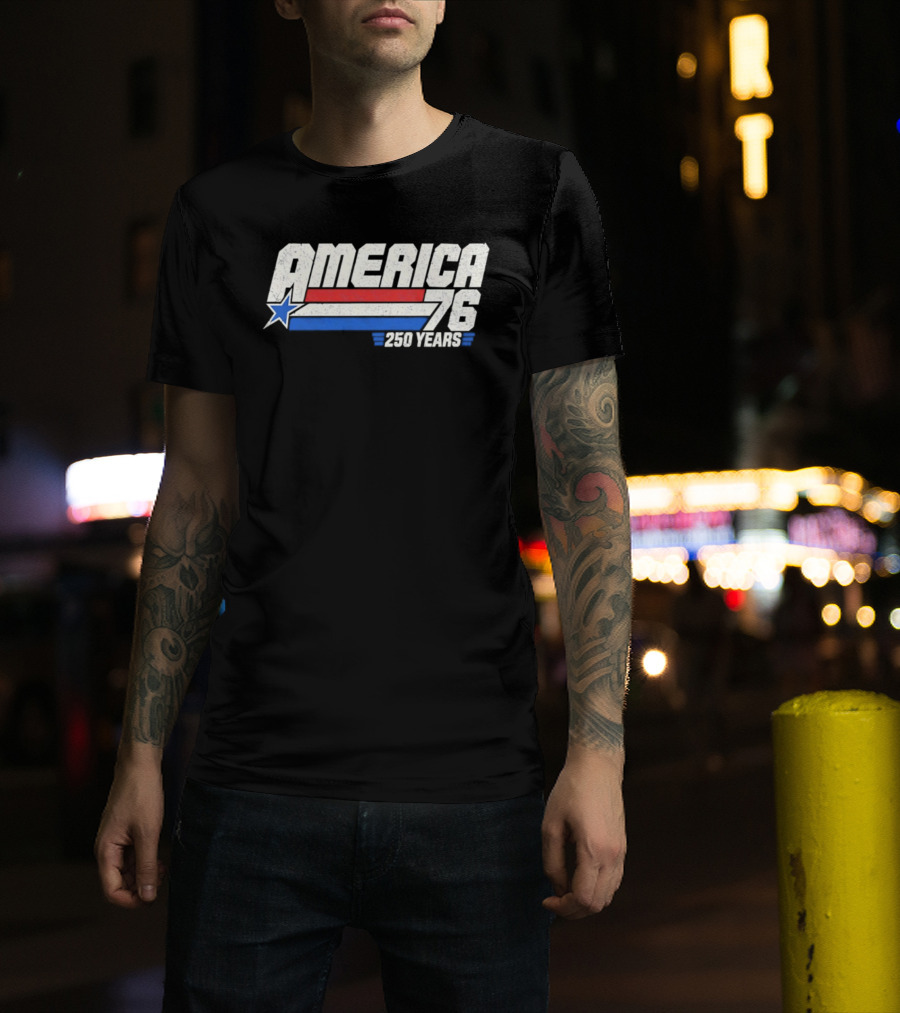 America 76 250 Years Star And Stripes Celebration T-Shirt