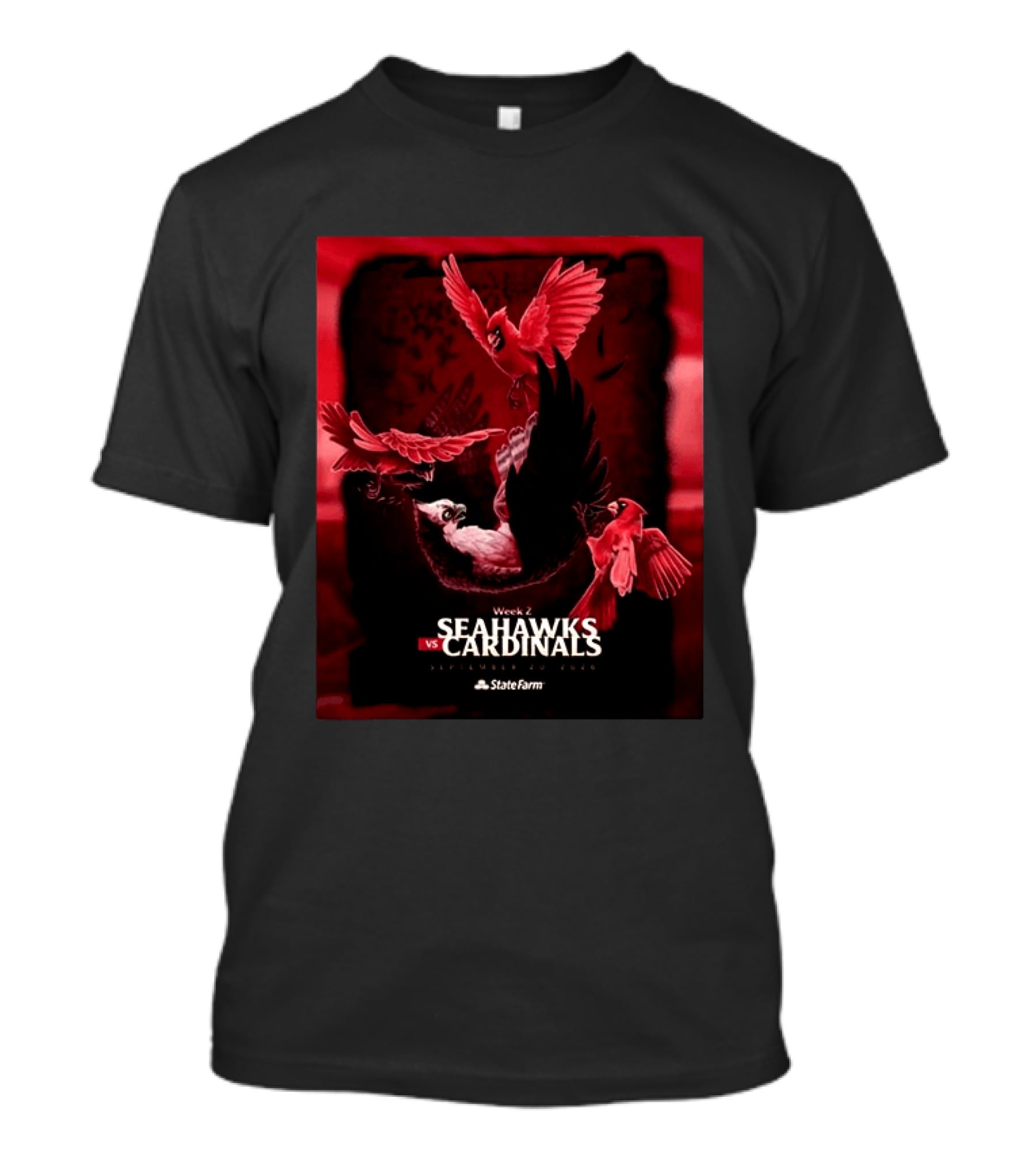 Week 2 Arizona Cardinals Vs Seattle Seahawks State Farm Stadium Glendale September 20 2026 T-Shirt