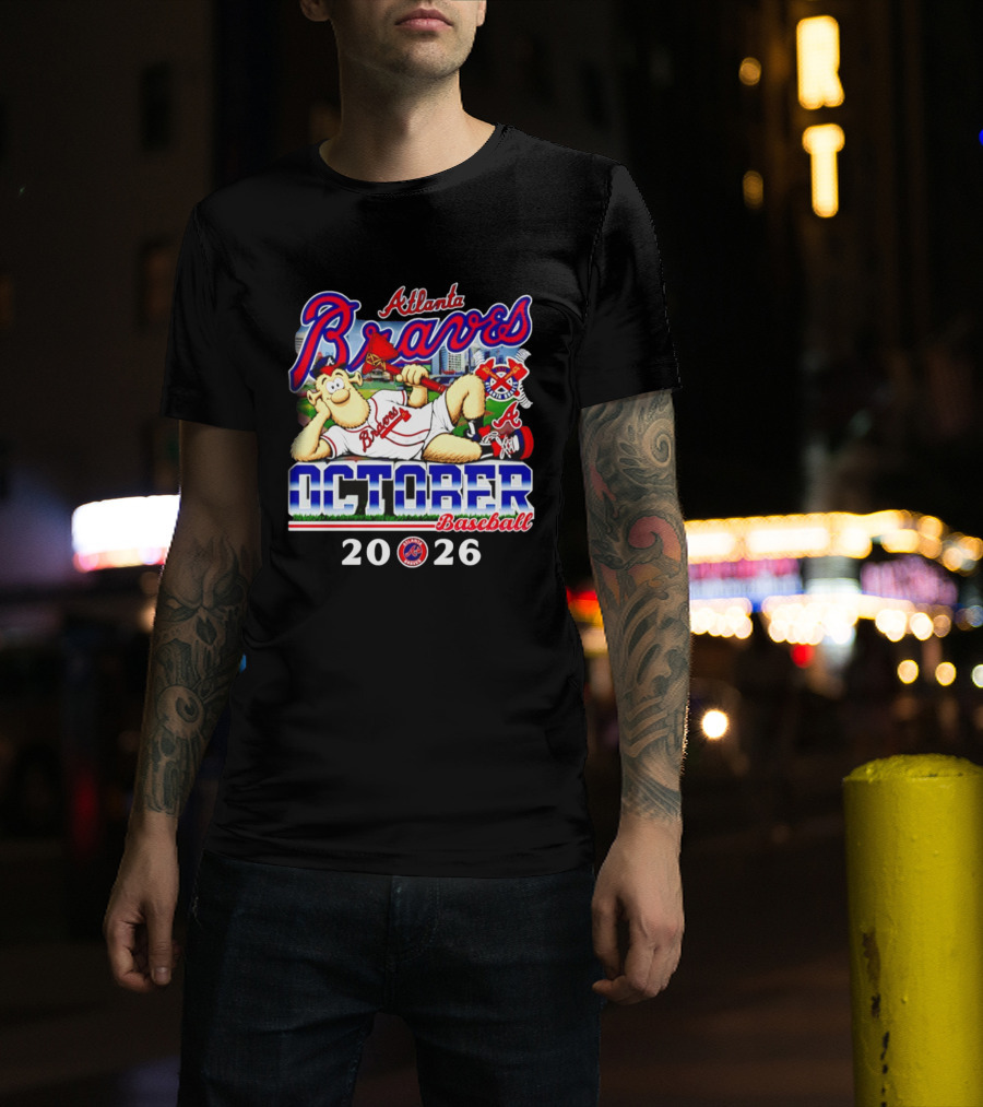 Atlanta Braves October Baseball 2026 MLB Postseason T-Shirt