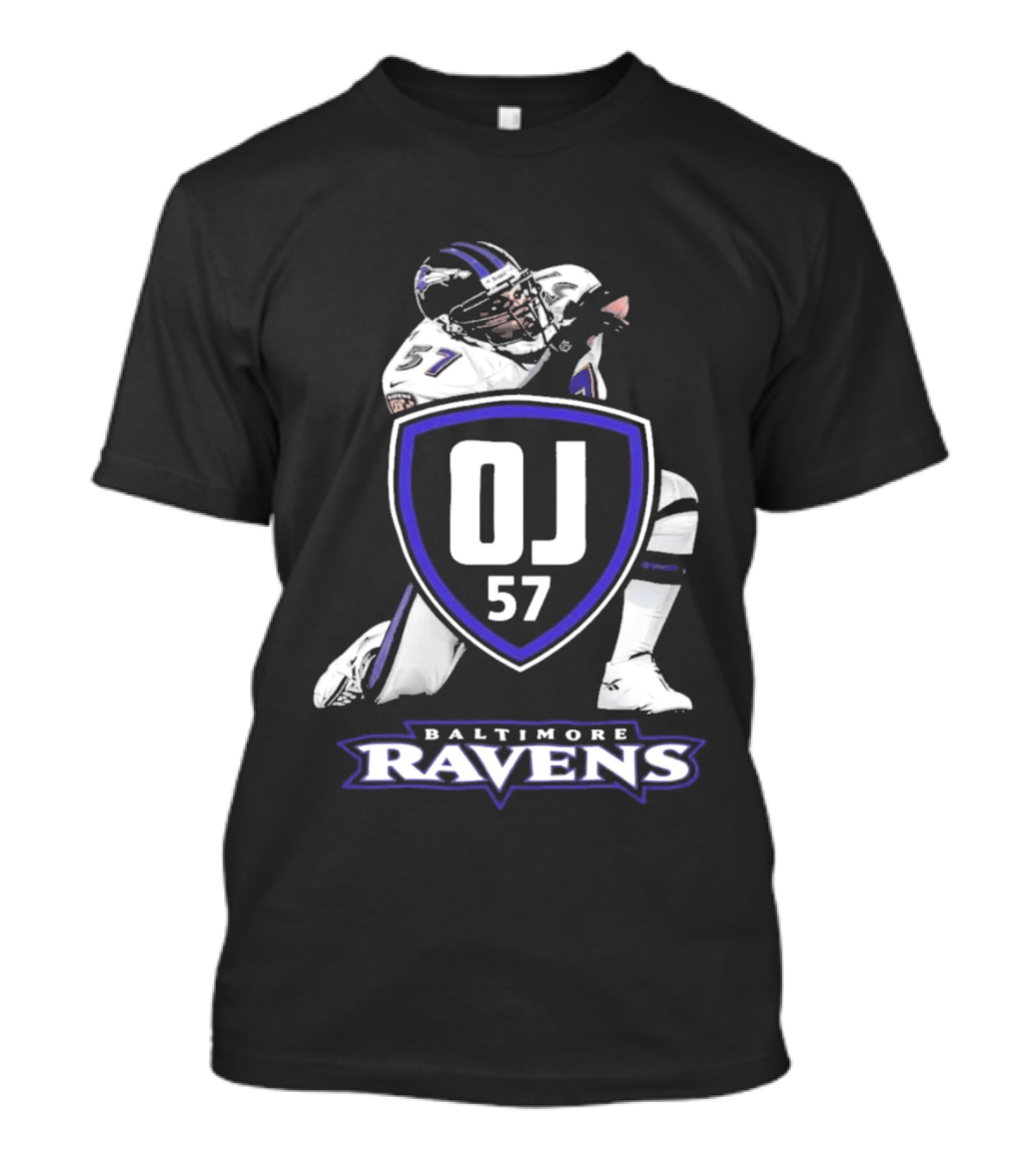 Baltimore Ravens OJ 57 Football Player T-Shirt