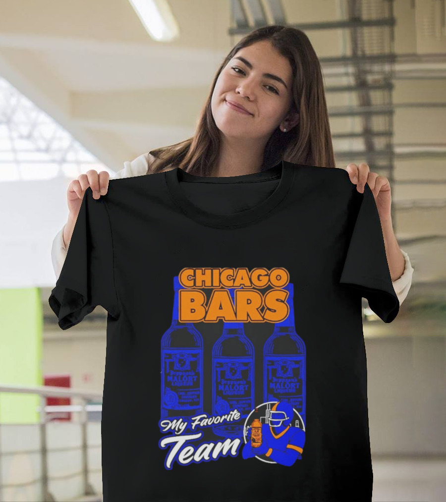 Chicago Bars Malört My Favorite Team Sports Fan T-Shirt