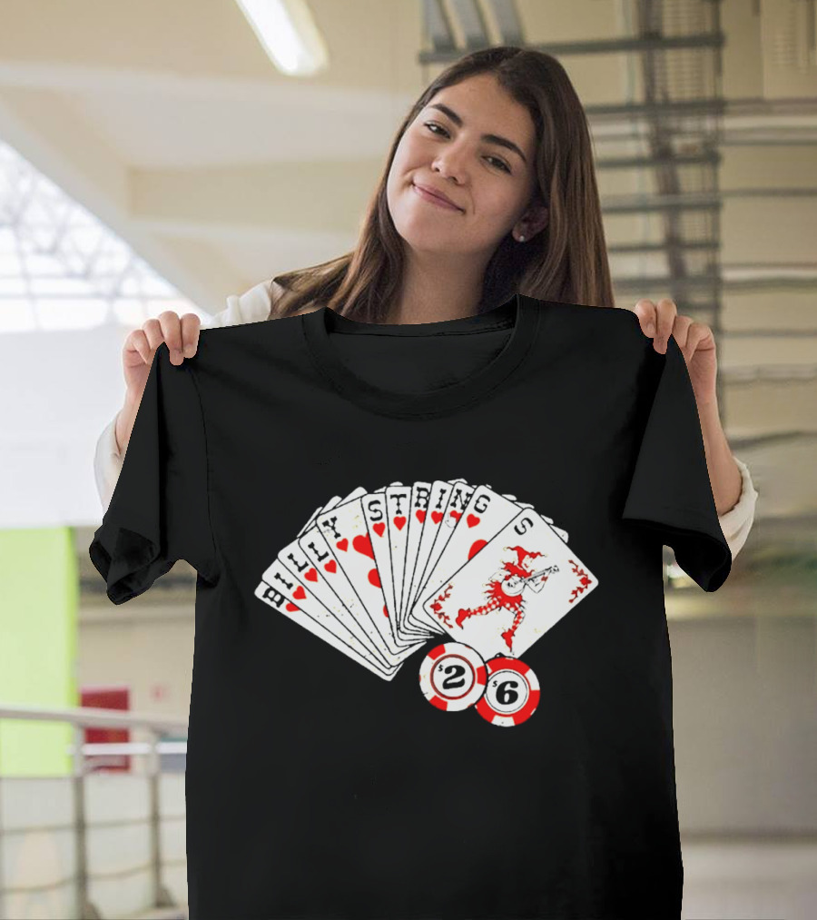 Billy Strings Fall 2026 Playing Cards Design By Miles Koldweyn With Poker Chips And Red Dragon T-Shirt