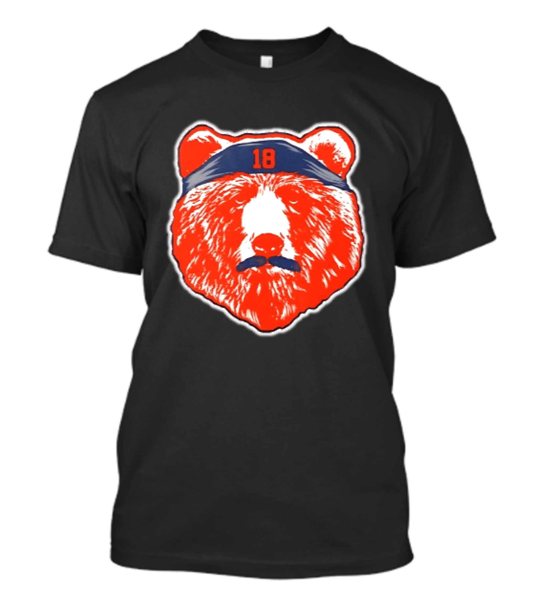 Caleb Williams Chicago Bears Mustache Bear Headband 18 T-Shirt