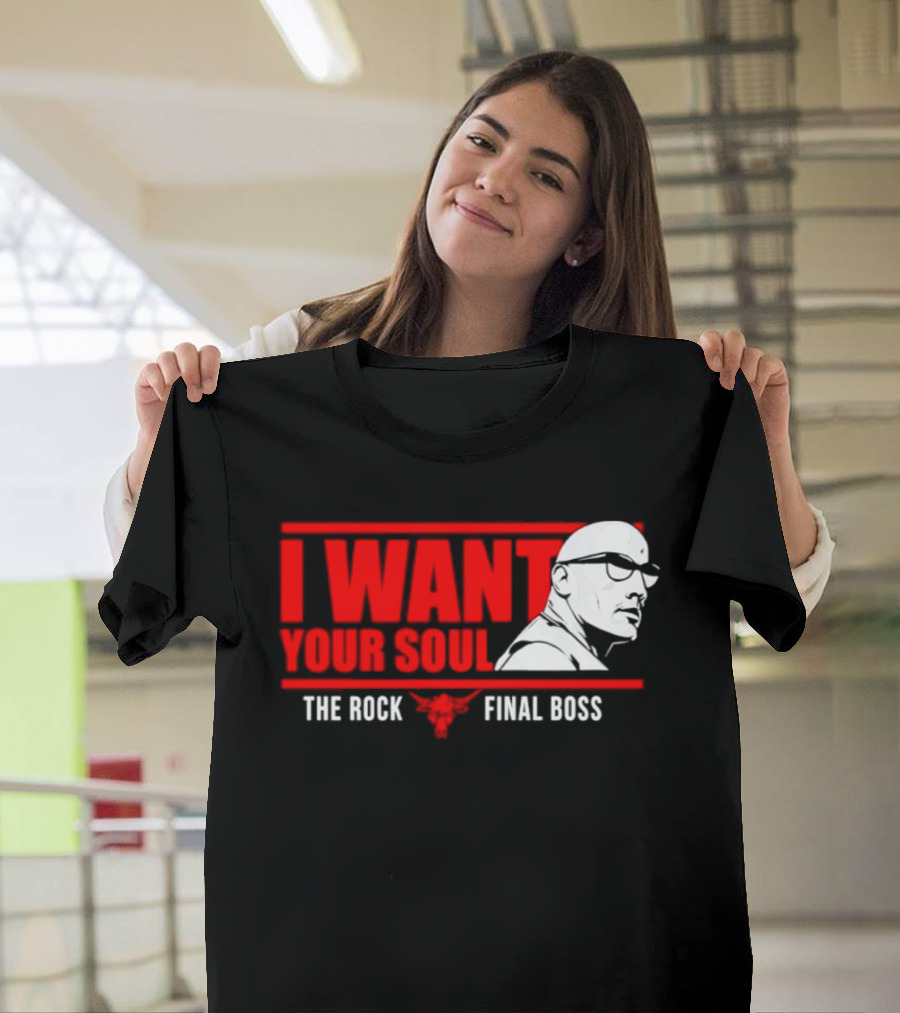 I Want Your Soul The Rock Final Boss Brahma Bull T-Shirt