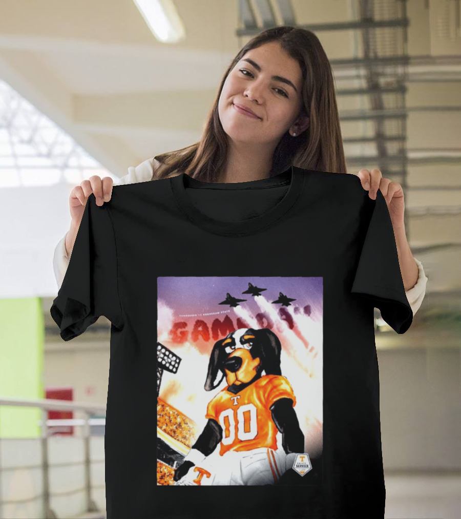Tennessee Volunteers Smokey 00 Game Day Jets Flyover Stadium Lights T-Shirt