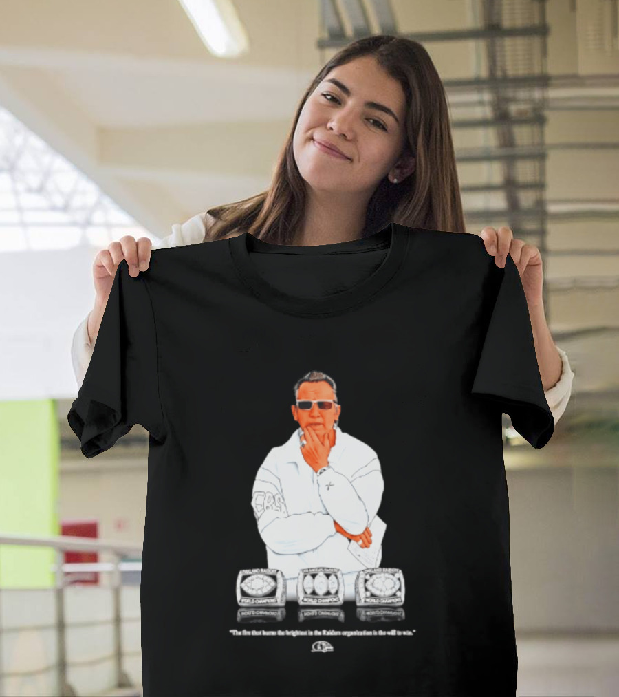 Maxx Crosby Las Vegas Raiders Al Davis World Champion Rings T-Shirt
