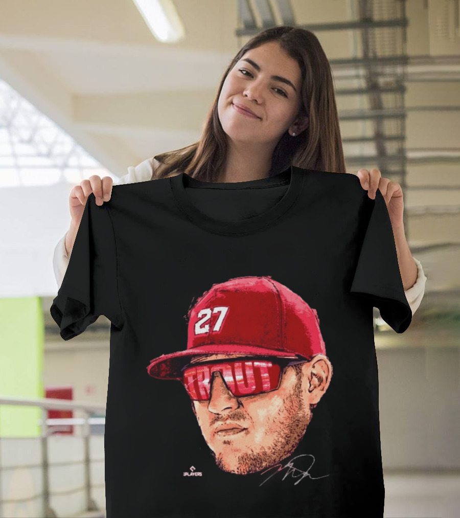 Mike Trout Los Angeles 27 Hat Reflective Sunglasses T-Shirt