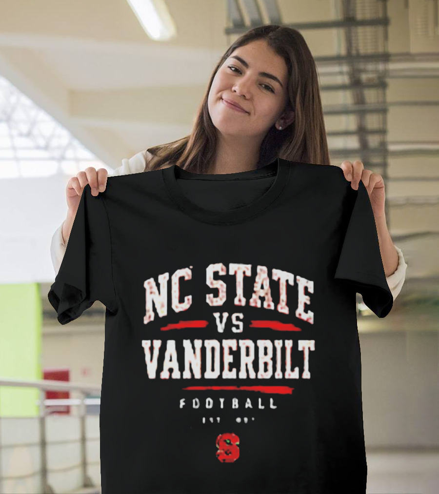 NC State Vs Vanderbilt Football Est 1887 Classic Rivalry Matchup T-Shirt