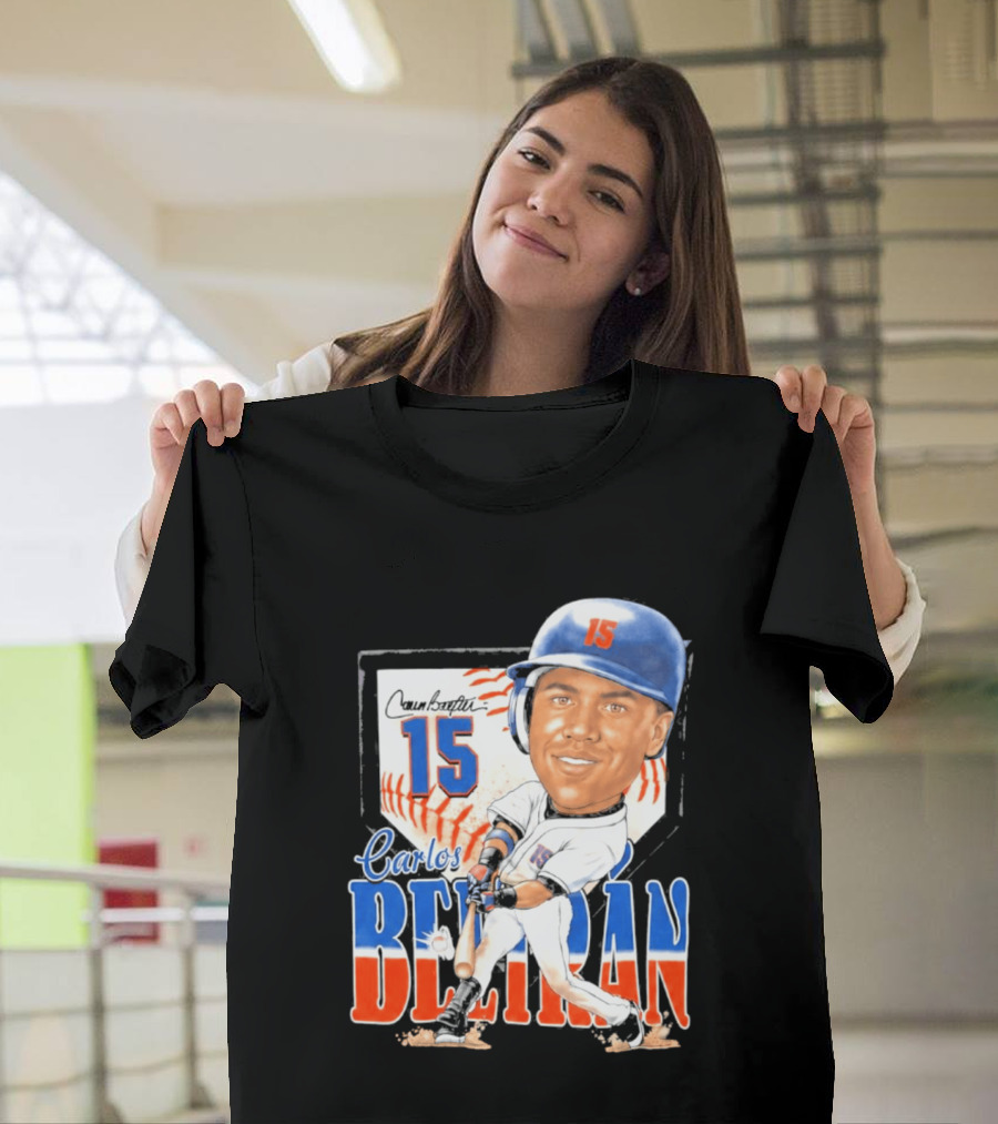 Carlos Beltran 15 NY Mets Baseball Art 2026 T-Shirt