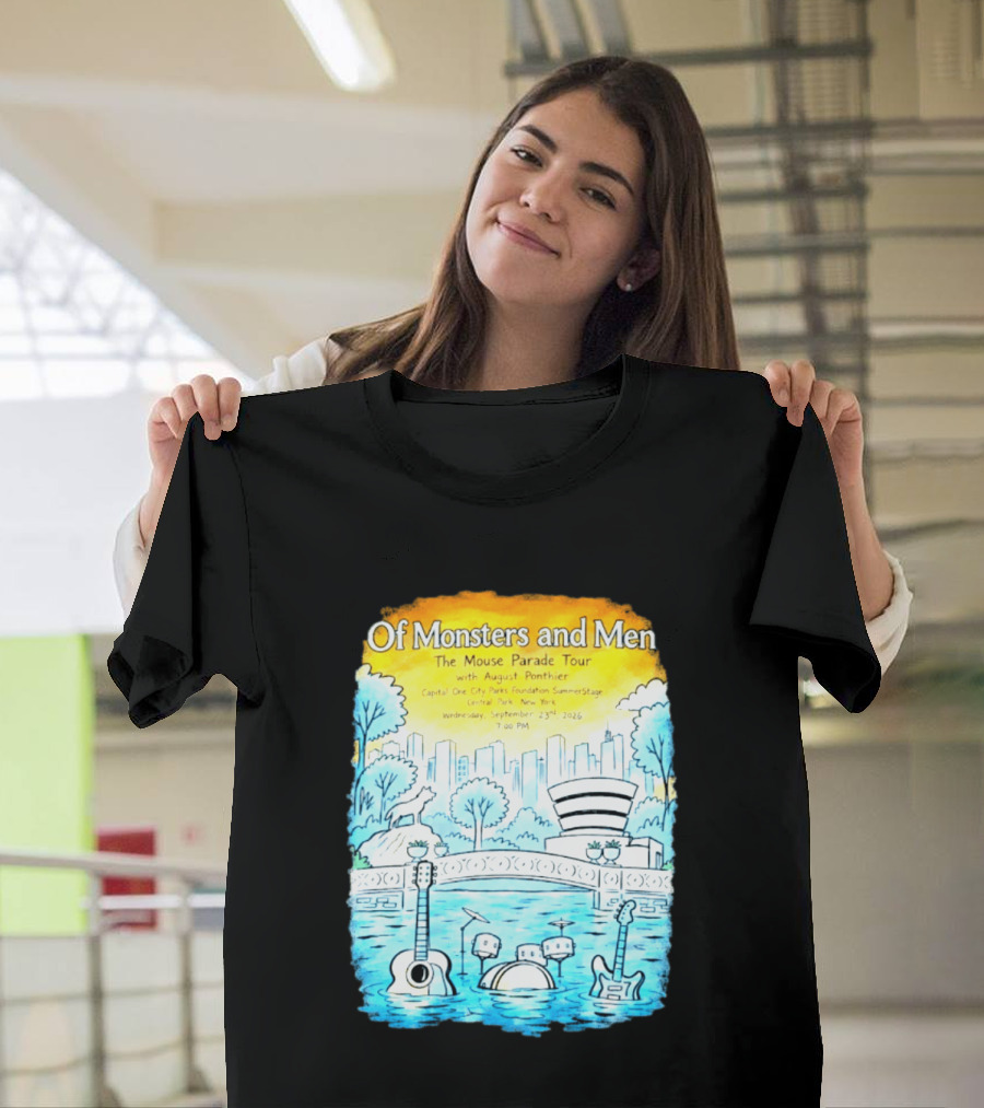 Of Monsters And Men The Mouse Parade Tour September 23 2026 Central Park New York T-Shirt