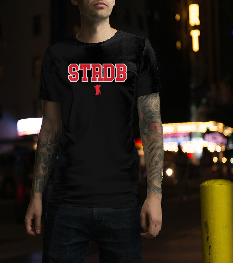 Ole Miss Rebels NCAA Football STRDB Retro Style Block Letters T-Shirt