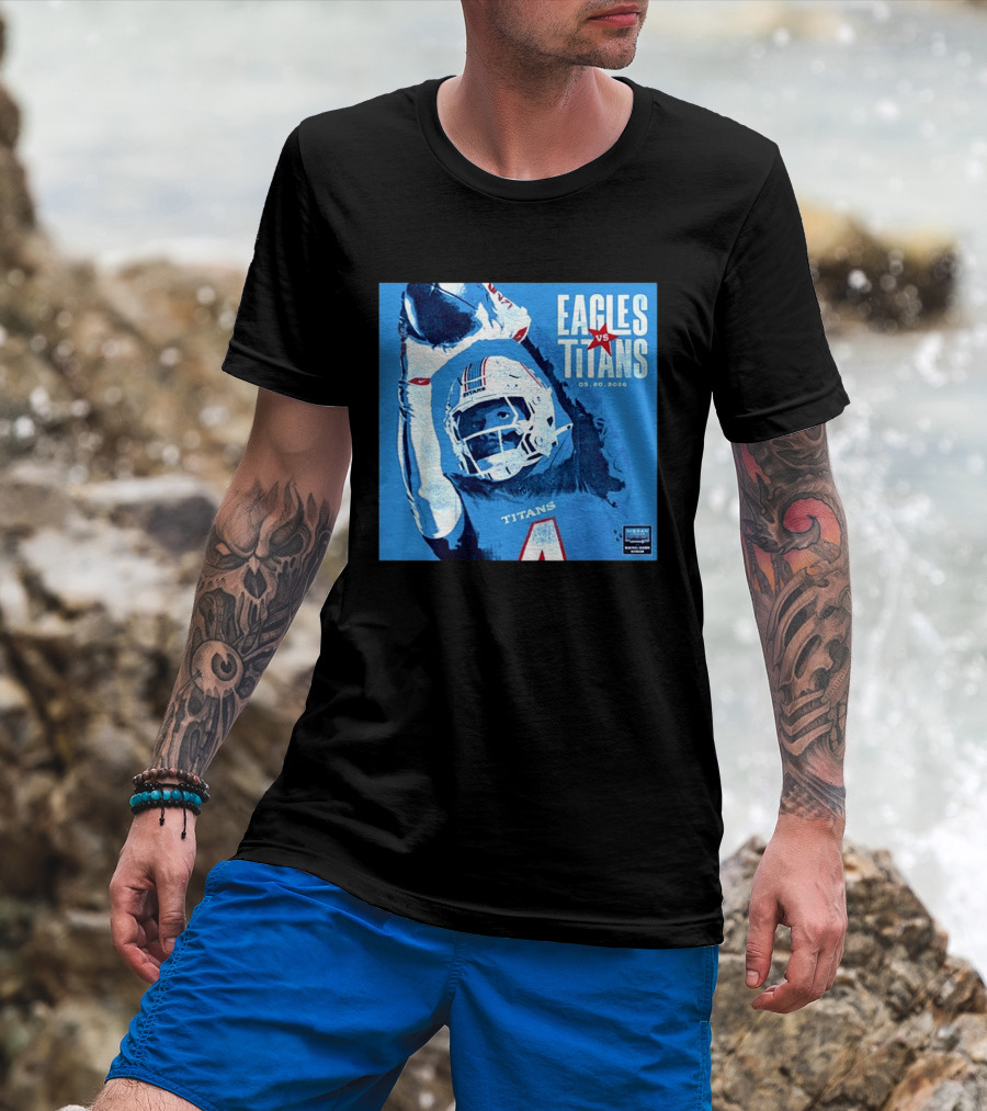 Eagles Vs Titans September 20 2026 Nissan Stadium Nashville TN T-Shirt