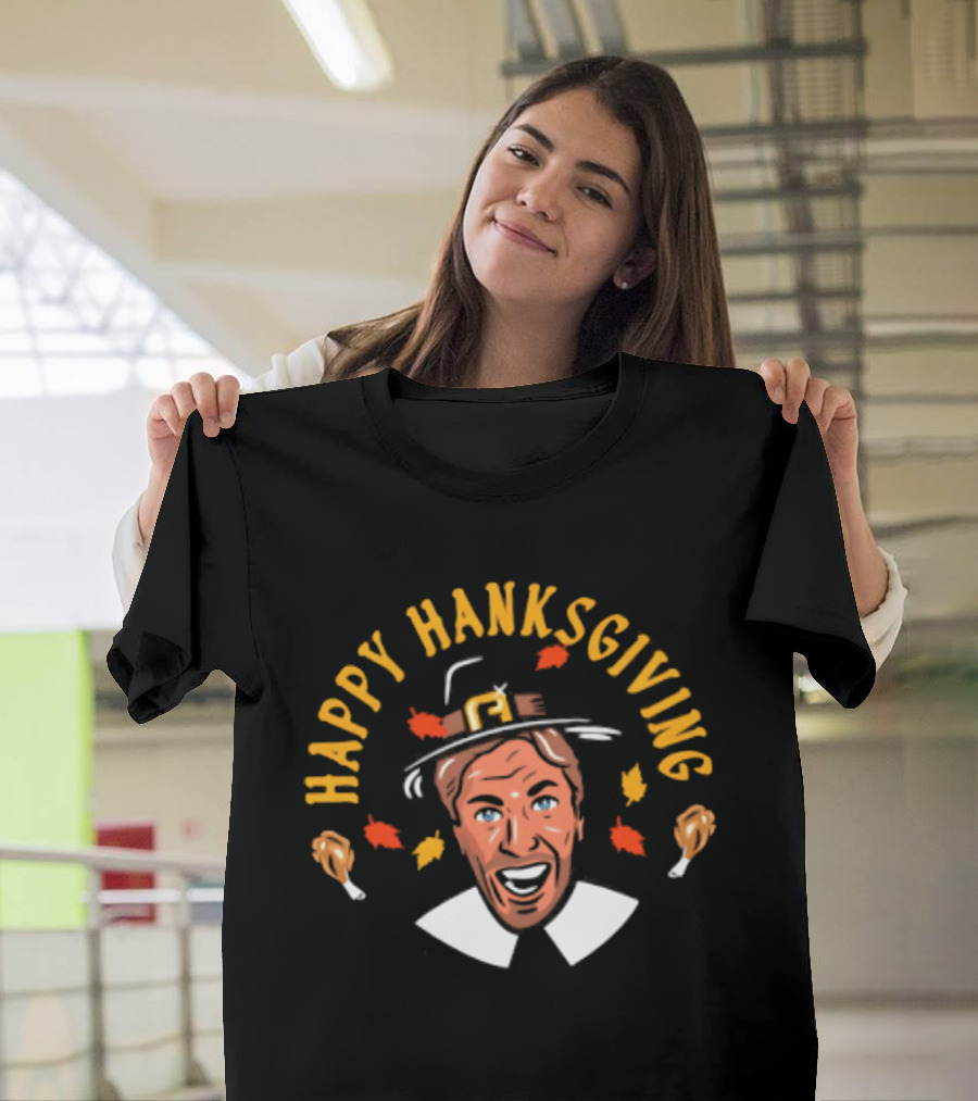 Rangers Henrik Lundqvist Happy Hanksgiving Thanksgiving T-Shirt