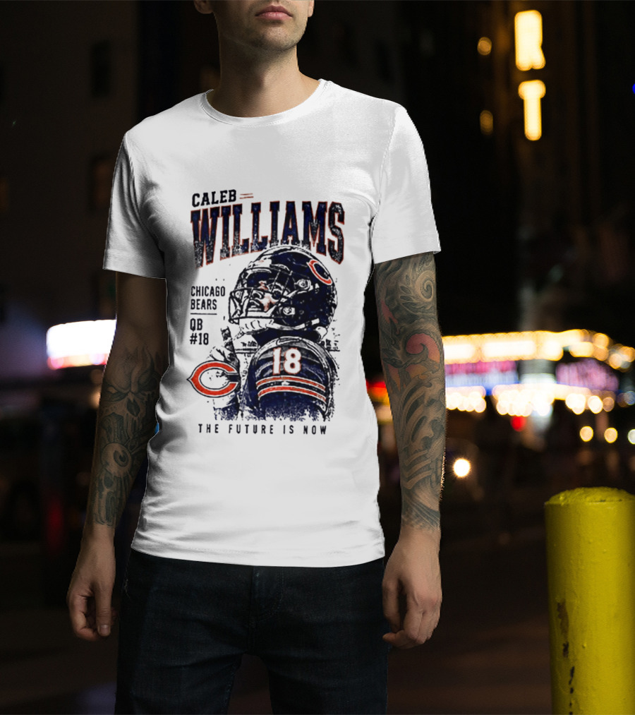 Caleb Williams Chicago Bears QB #18 The Future Is Now T-Shirt