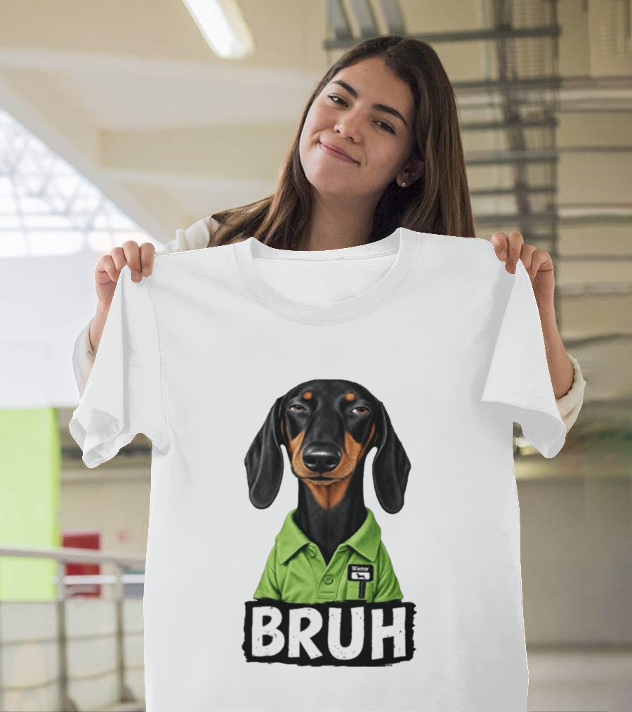 Dachshund Wiener Bruh Funny Dog Meme T-Shirt