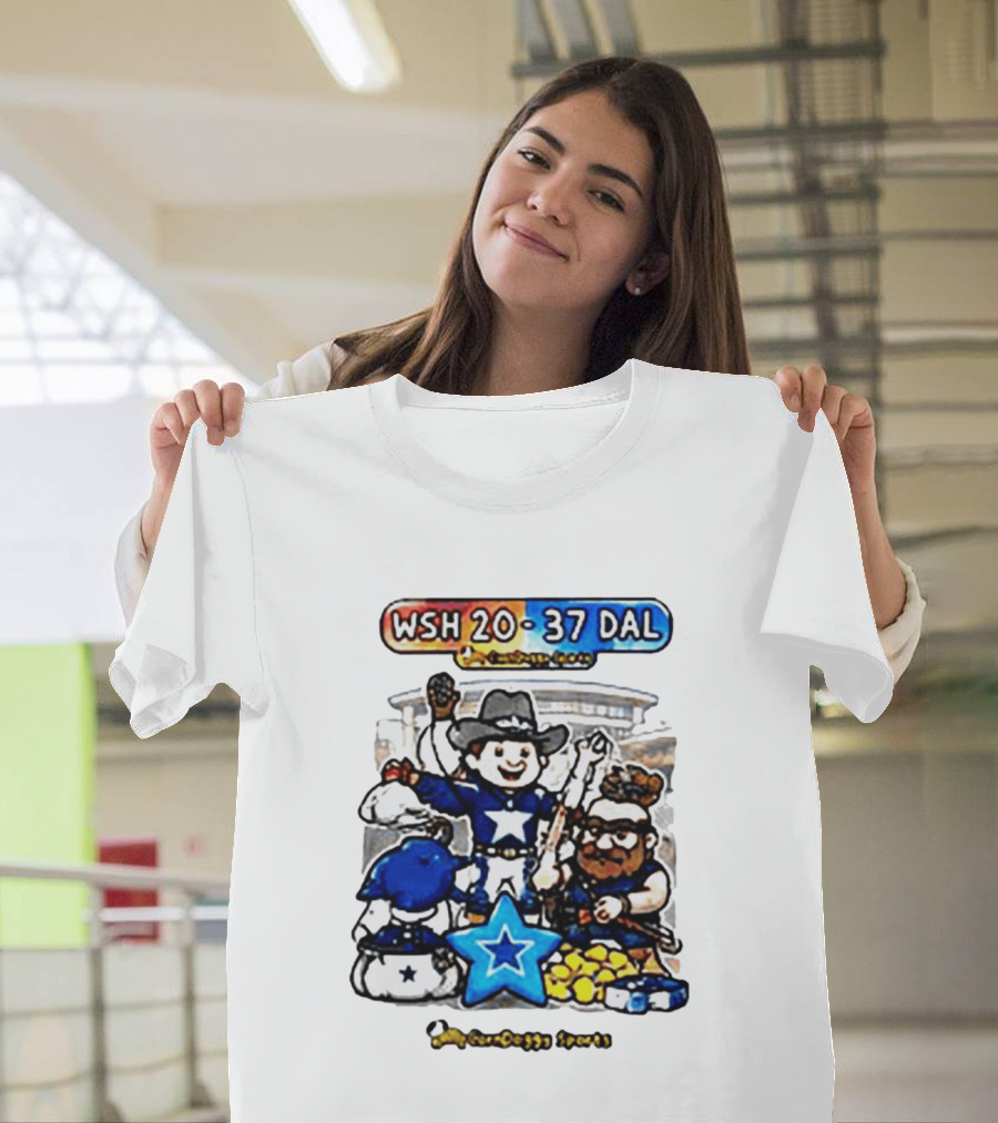 WSH 20 37 DAL Victory Celebration Cowboys Stadium T-Shirt