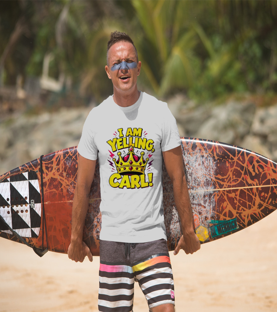 I Am Yelling Carl Donut Crown T-Shirt