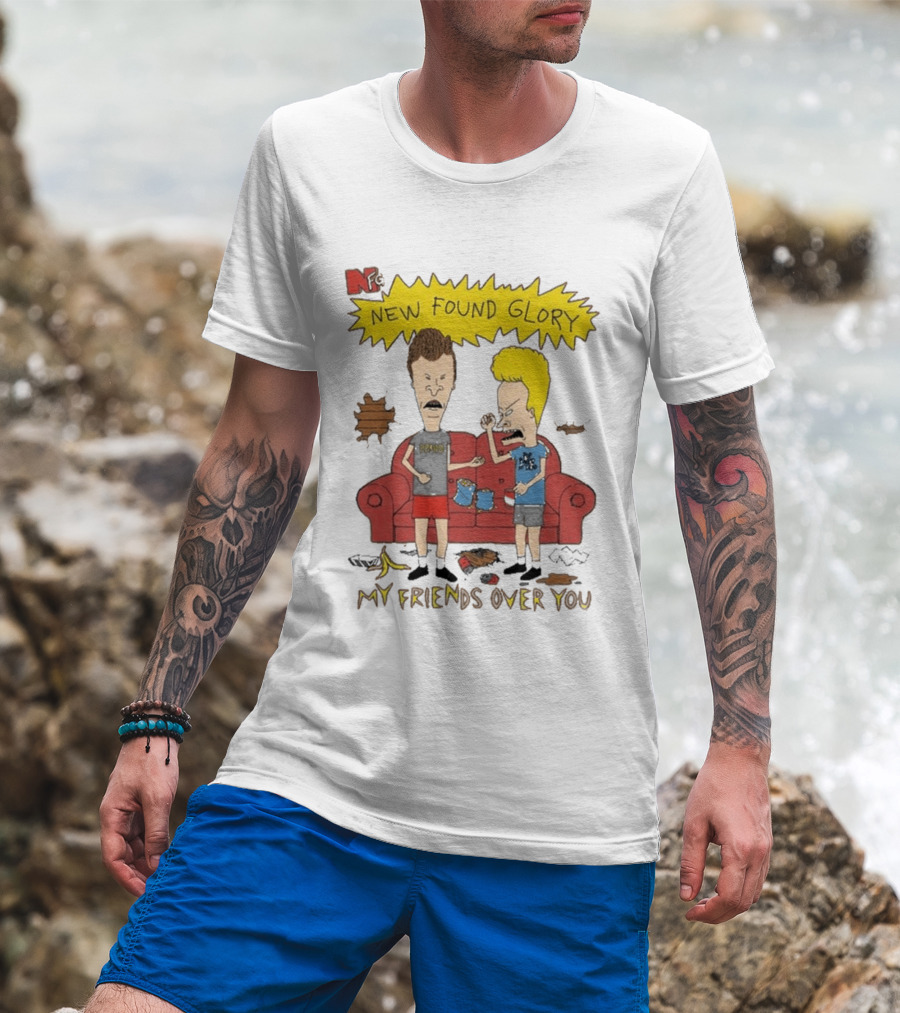 New Found Glory My Friends Over You Cartoon Characters Couch Scene T-Shirt