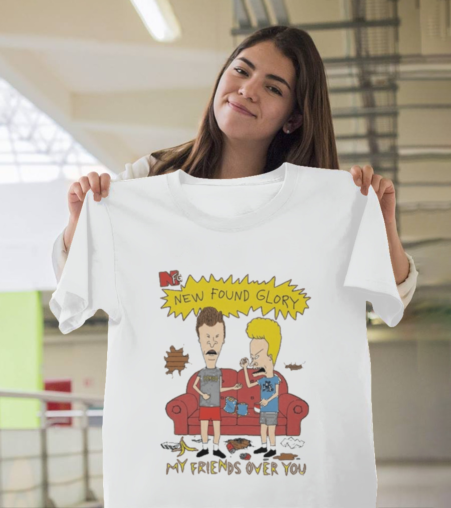 New Found Glory My Friends Over You Cartoon Characters Couch Scene T-Shirt