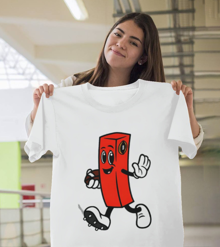 Perry Pylon Football Character With Cigar Walking T-Shirt