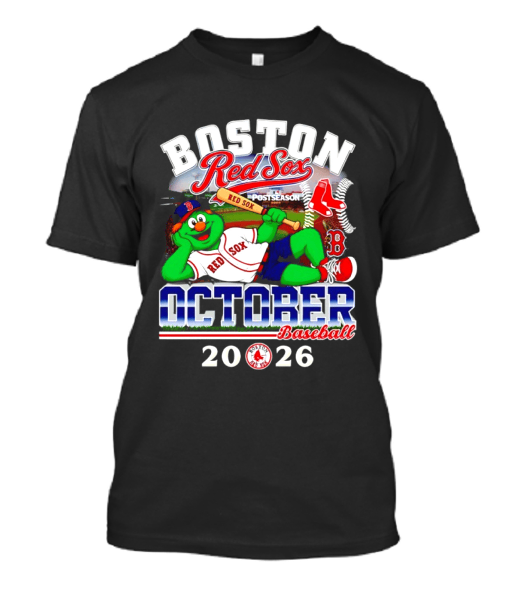 Boston Red Sox 2026 October Postseason Baseball T-Shirt