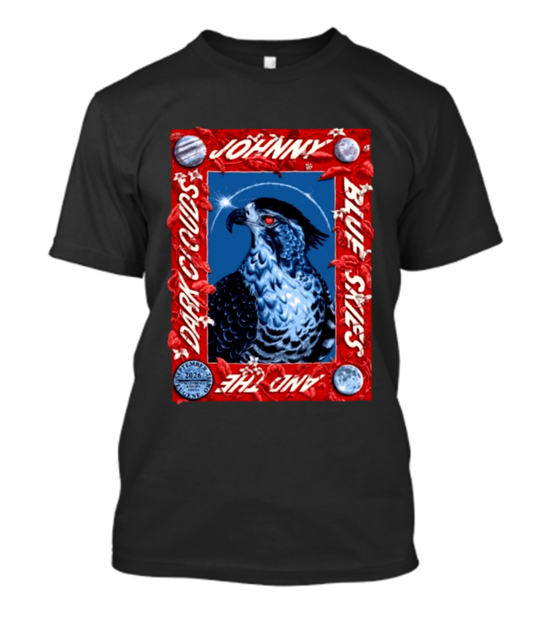 Johnny Blue Skies And The Dark Clouds Matthew Knight Arena Eugene OR September 21 2026 T-Shirt