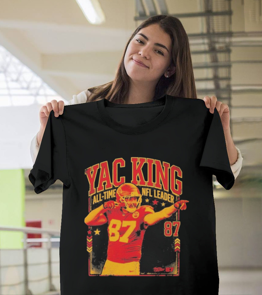 YAC King #87 All Time NFL Leader T-Shirt
