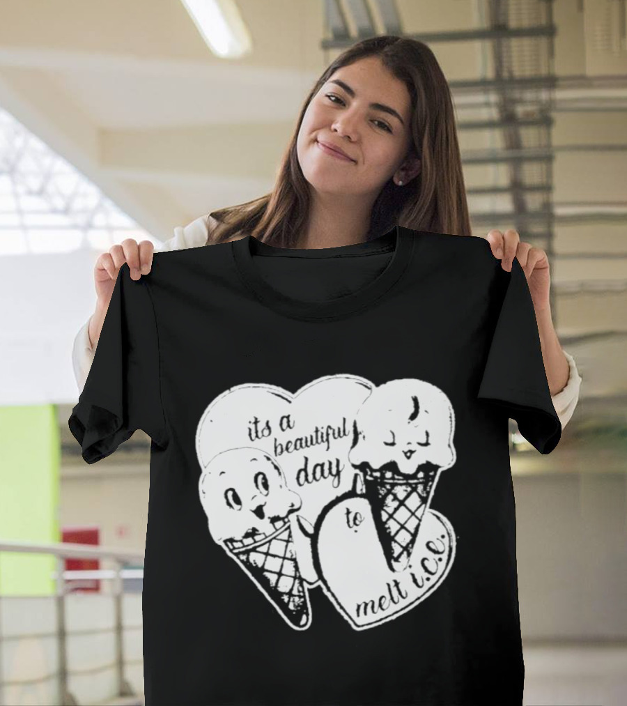 Ice Cream Cones Summer Melt Happy Day T-Shirt