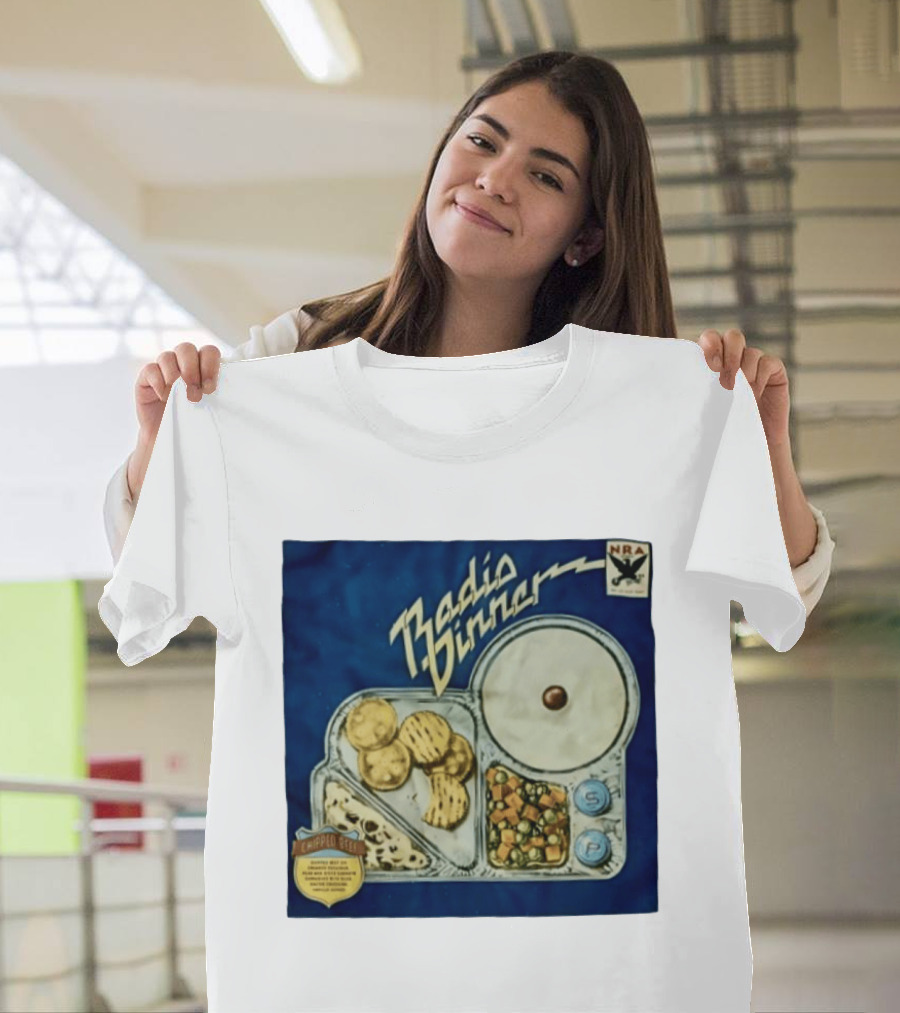 Radio Dinner Chipped Beef NRA Food Tray T-Shirt
