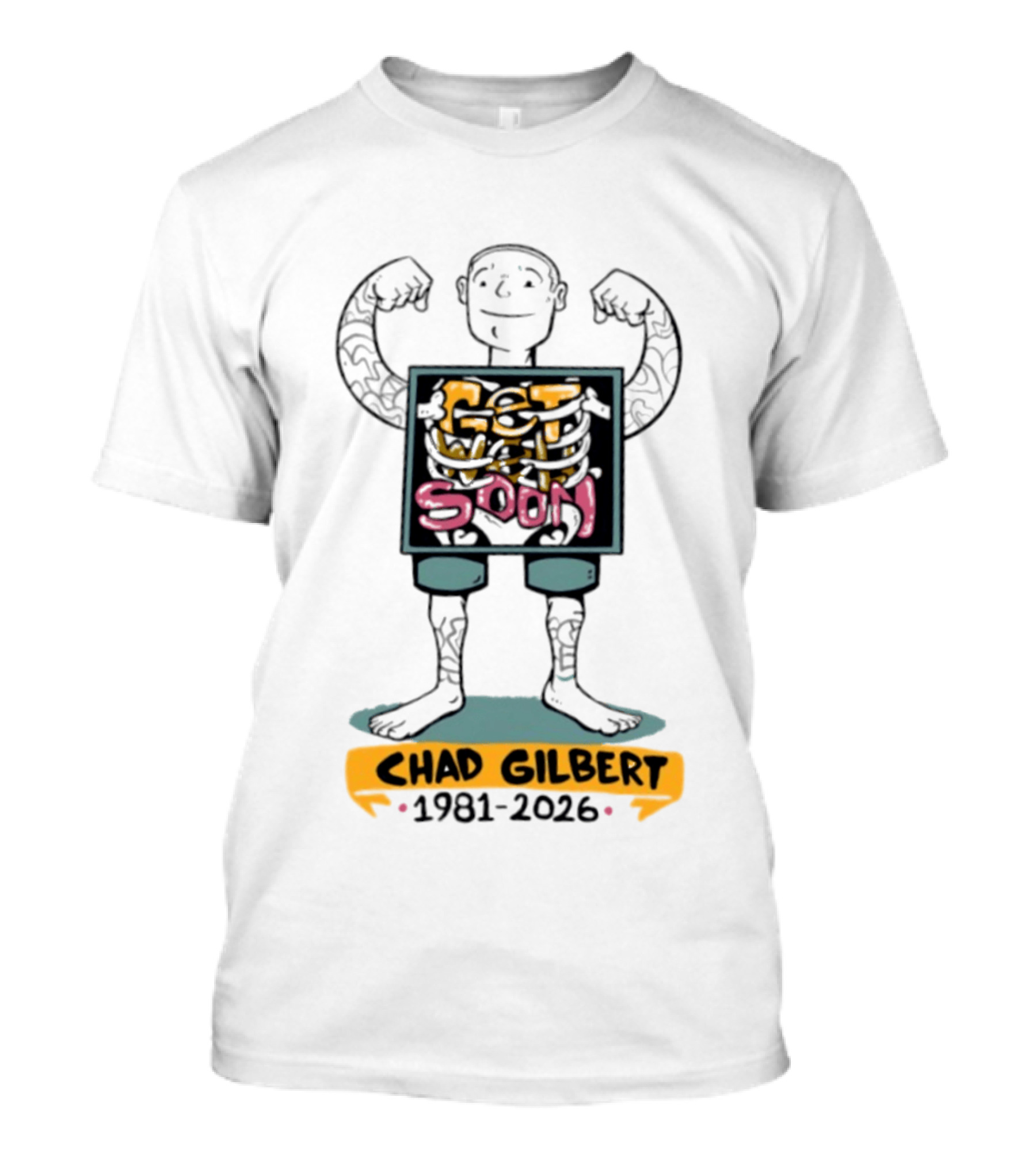 Chad Gilbert Get Well Soon 1981 2026 New Found Glory Tattoo T-Shirt