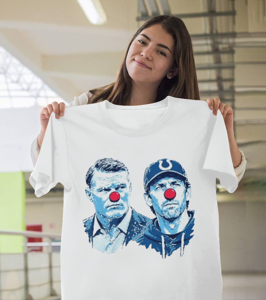 Chris Ballard Shane Steichen Clown Red Nose Football Colts T-Shirt