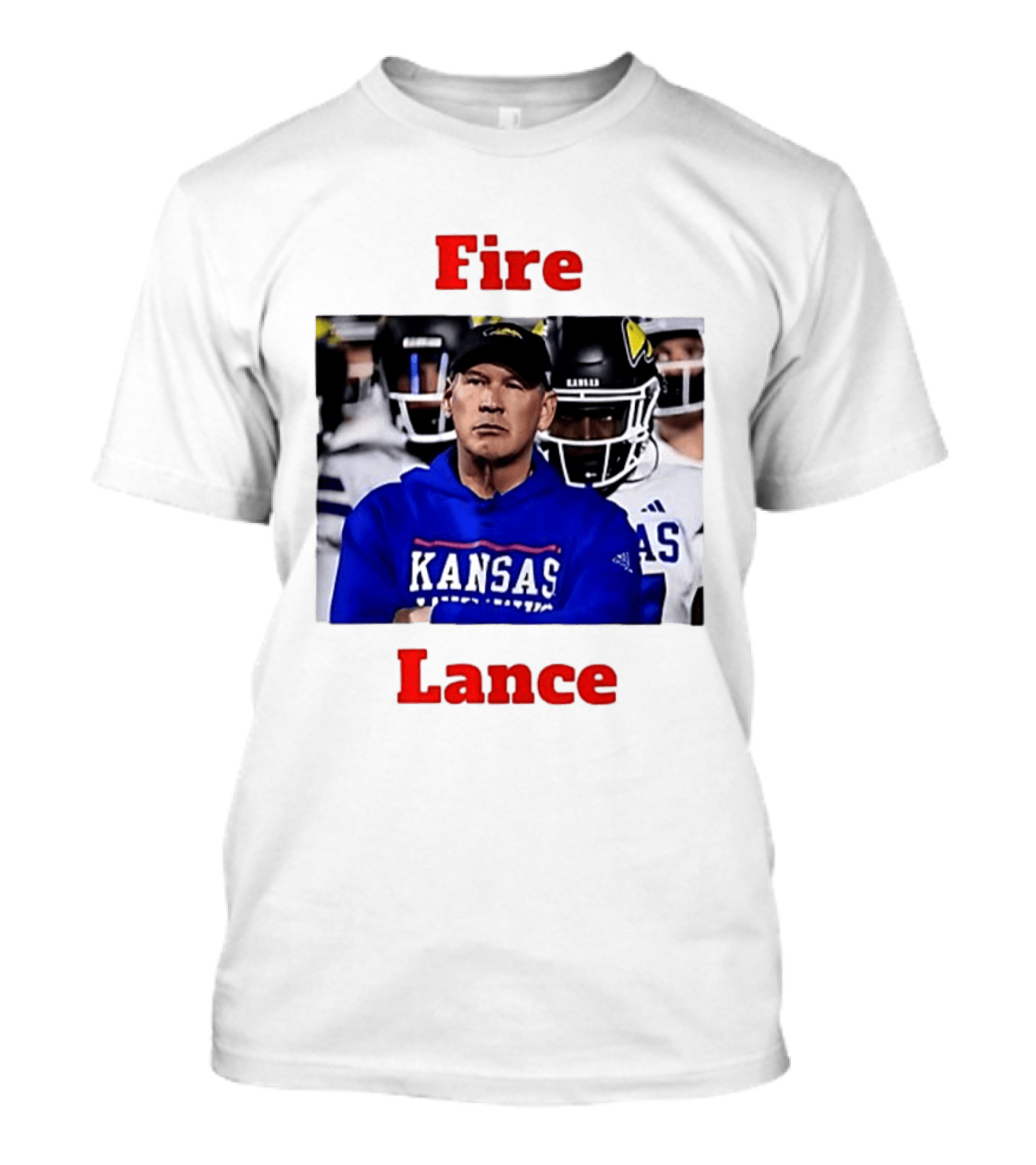 Fire Lance Kansas Jayhawks Football Coach Kansas T-Shirt
