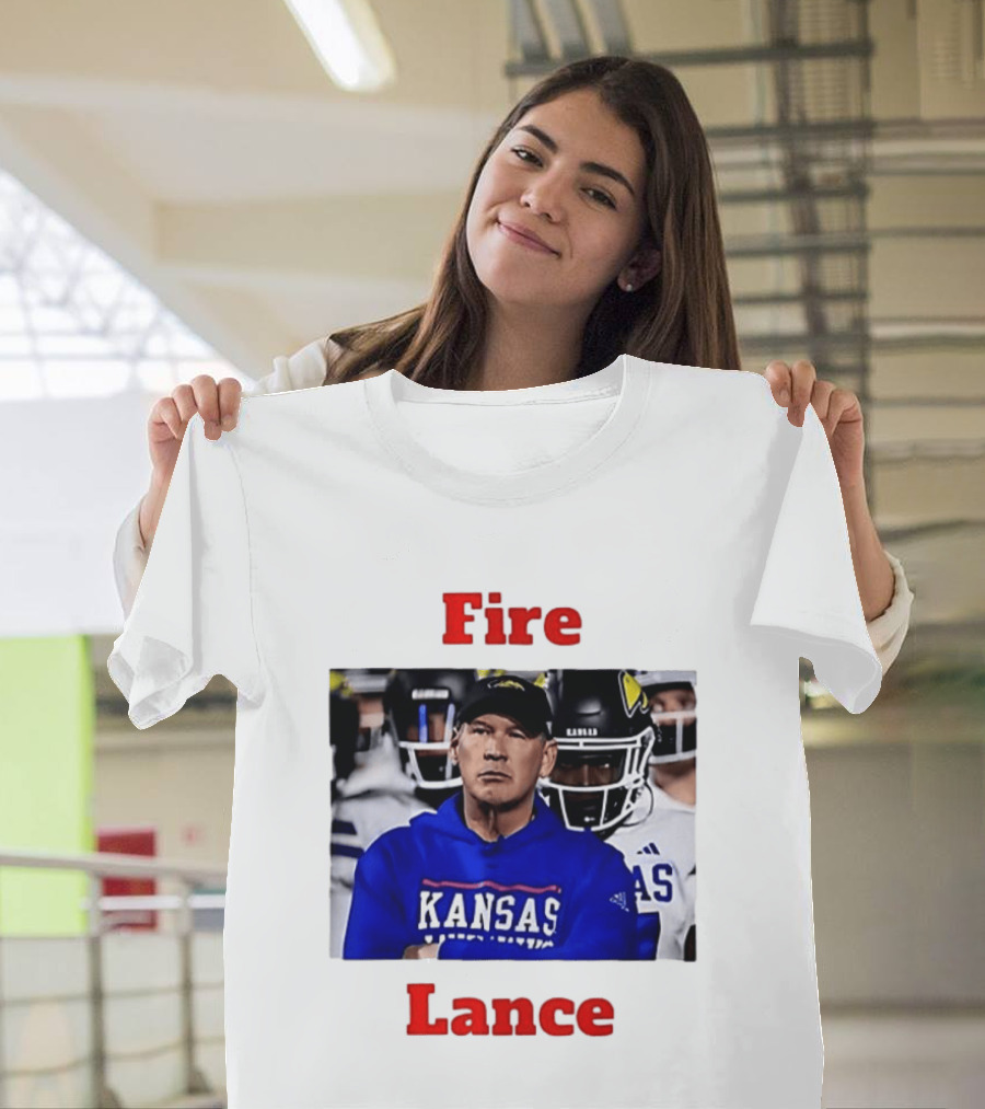 Fire Lance Kansas Jayhawks Football Coach Kansas T-Shirt