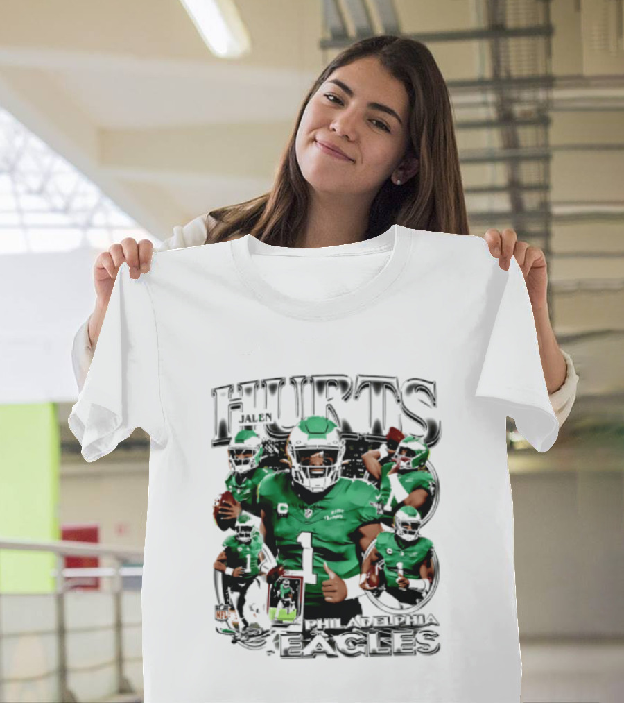 Jalen Hurts Philadelphia Eagles 2026 Hurts Player Collage T-Shirt