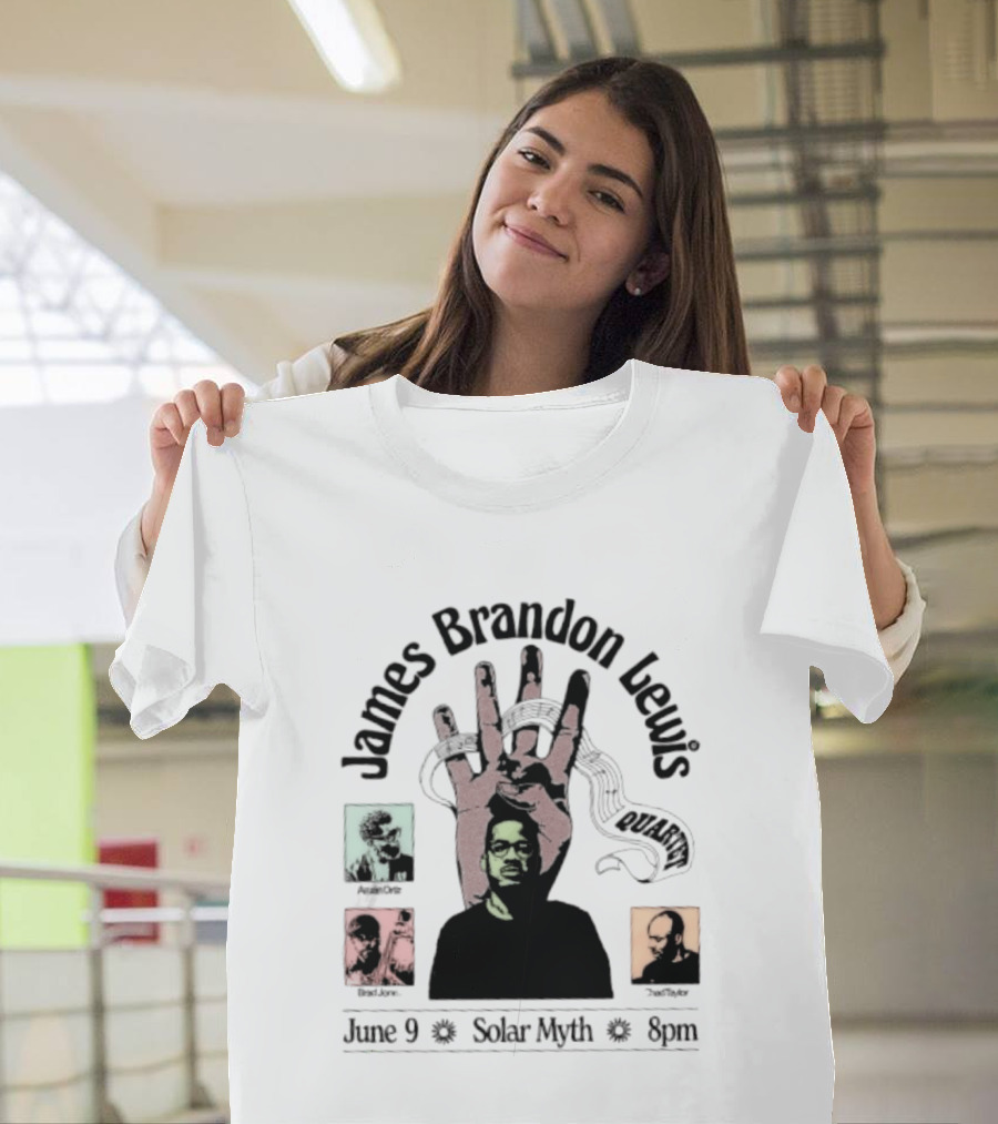 James Brandon Lewis Quartet Ars Nova Workshop June 9 Solar Myth T-Shirt